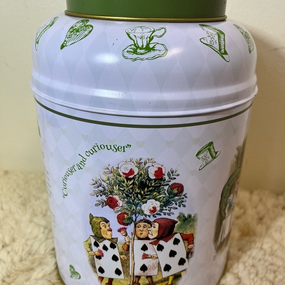 English Breakfast Tea Alice in Wonderland 240 Teabag Canister **Empty Canister** - Picture 3 of 8
